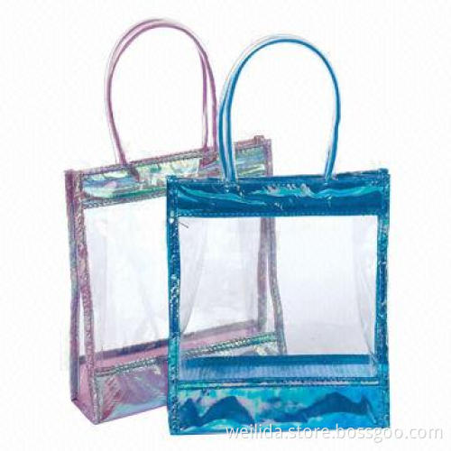 Double Handle PVC Cosmetic Bags, 18 x 16 x 21cm, Suitable for Promotional Gift